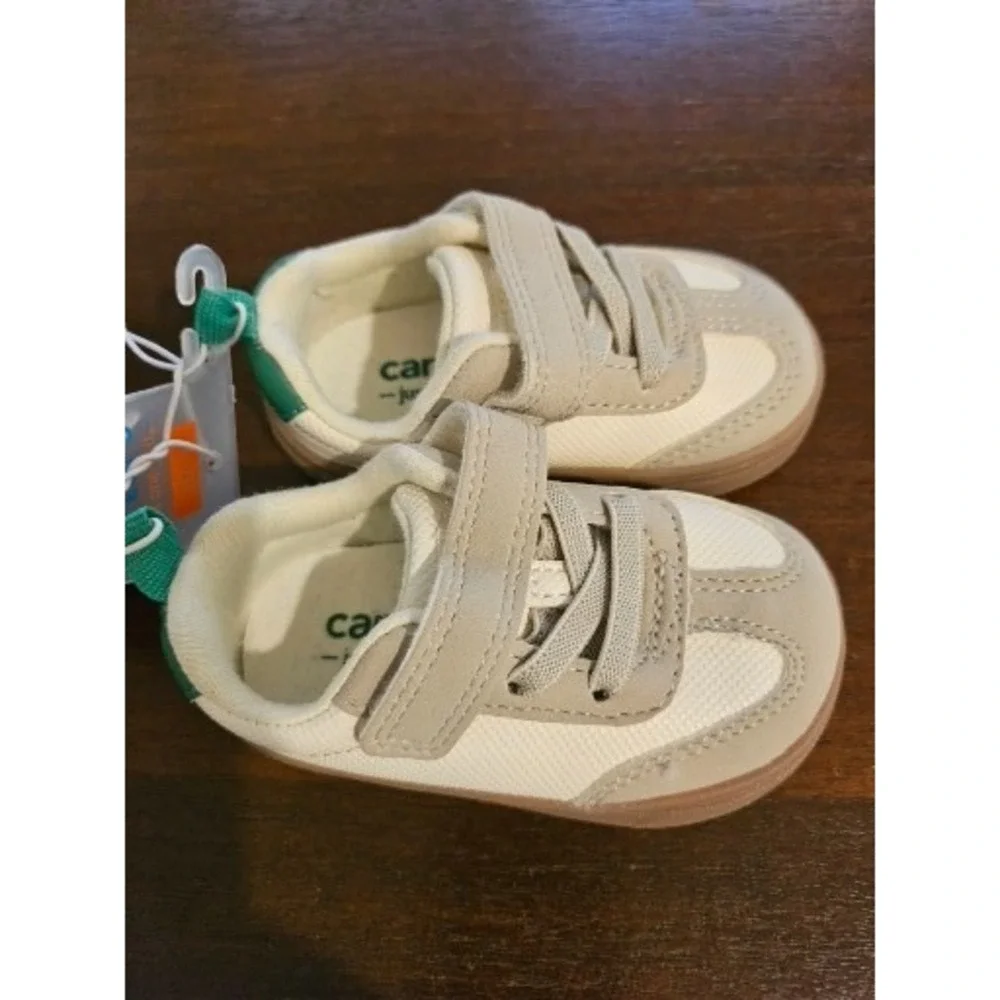 Carter's‎ Just One You® Toddler Boys' First Walker Sneakers Khaki 3 Machine Wash